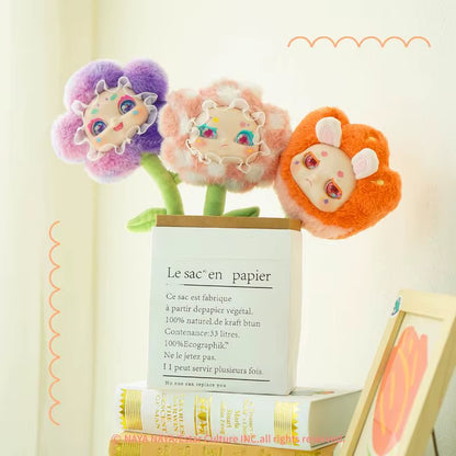 Baby Three Blind Box Mystery Box Kimmon Qimeng Biological Flowers Blooming Series Trendy Play Desktop Ornament Girl Plush Toys