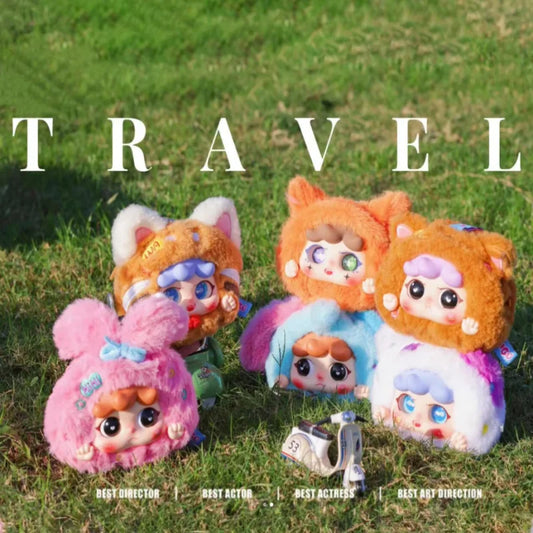 Doll Zipper Bag Pendant Baby Three Traveling Together Series - Blind Box