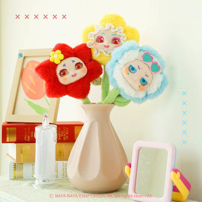 Baby Three Blind Box Mystery Box Kimmon Qimeng Biological Flowers Blooming Series Trendy Play Desktop Ornament Girl Plush Toys